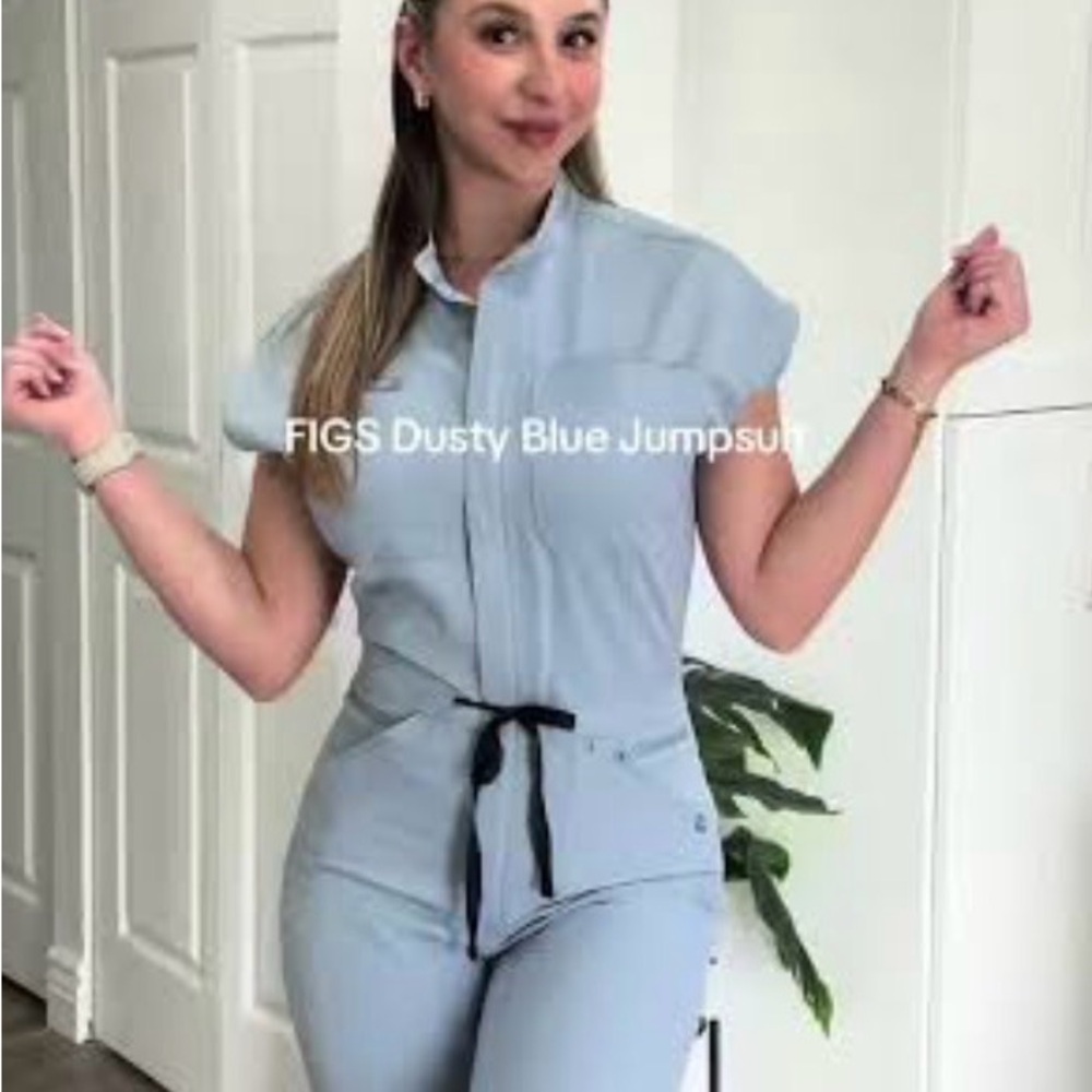 Figs dusty blue Jumpsuit